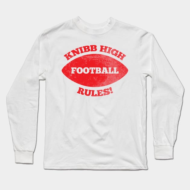 Billy Madison - Knibb High Football Rules! Long Sleeve T-Shirt by The90sMall